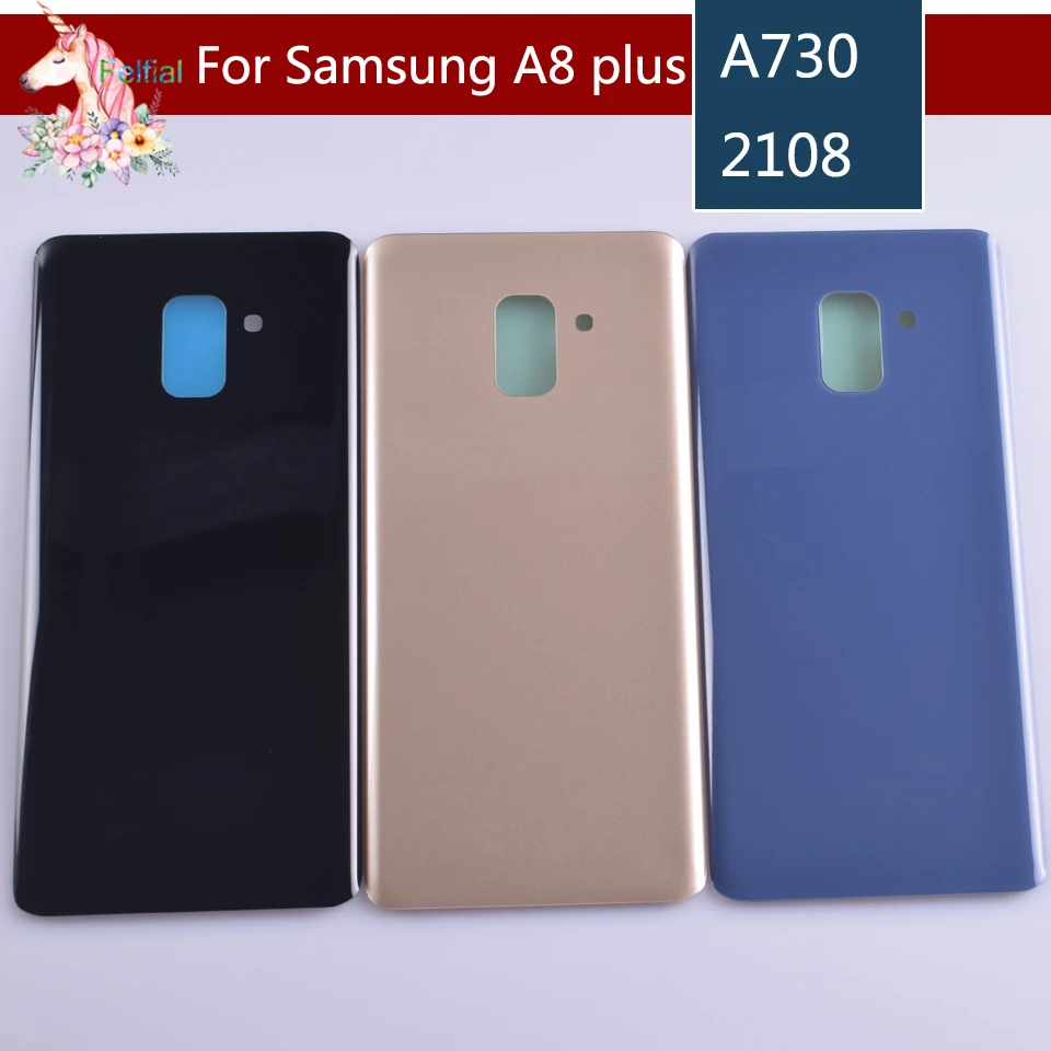 10 шт./лот для Samsung Galaxy A8 A530 A530F plus A730 A730F 2018 Крышка батарейного отсека задняя крышка