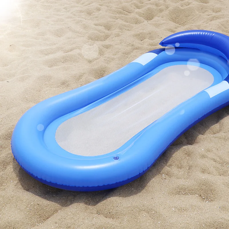 buy NEW Inflatable Water Hammock Floating Bed Lounge Chair Drifter Swimming Pool Beach Accessories