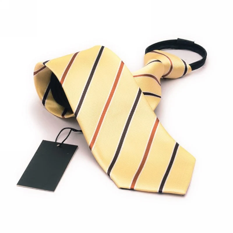 Fashion Zipper Tie 8cm Lazy Necktie Easy To Pull Men's Commercial
