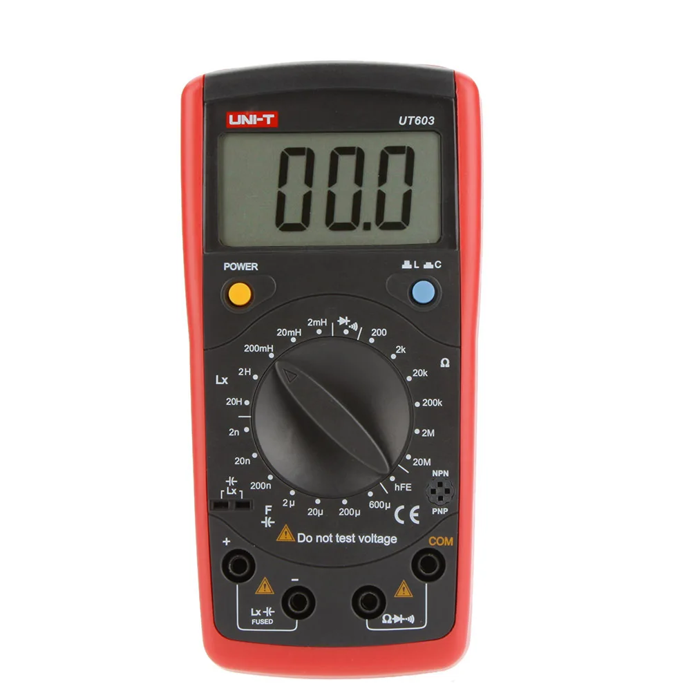 

UNI-T UT603 Modern Inductance Capacitance Meters Testers LCR Meter Capacitors Ohmmeter w/hFE Test
