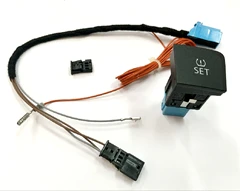 TPMS кнопка переключения давления в шинах+ жгут проводов для Passat B6 CC 35D927121 35D 927 121/3C0927121D 3C0 927 121 D - Название цвета: Cable with switch