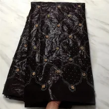 

NEW african fabric bazin rich getzner bazin nigerian lace fabric 2019 high quality lace with stone and beads bazin riche fabric