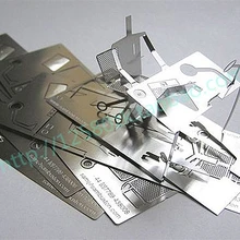 3D вырезанная металлическая Персонализированная качественная визитная карточка