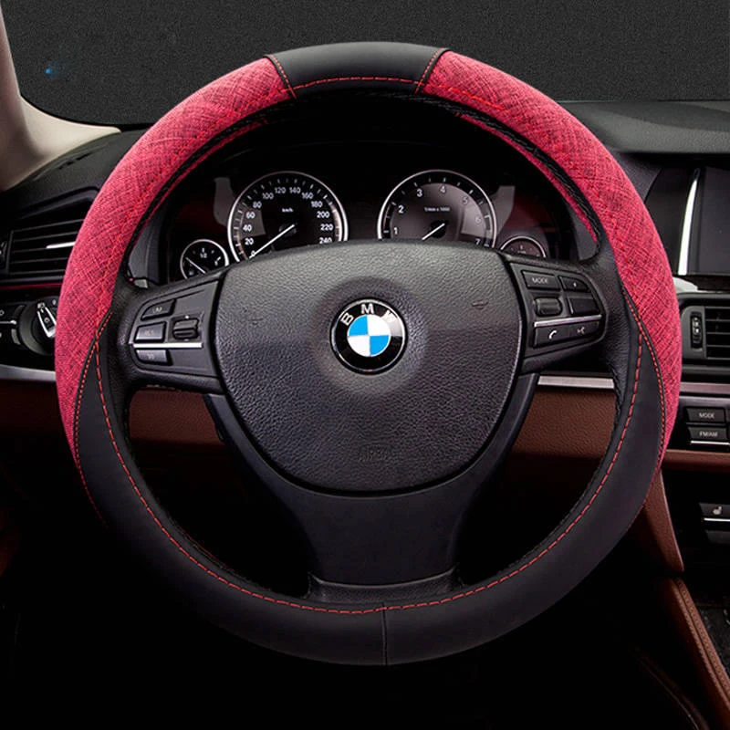 New HighQuality Faux Leather Car Steering Wheels Covers 38CM/15
