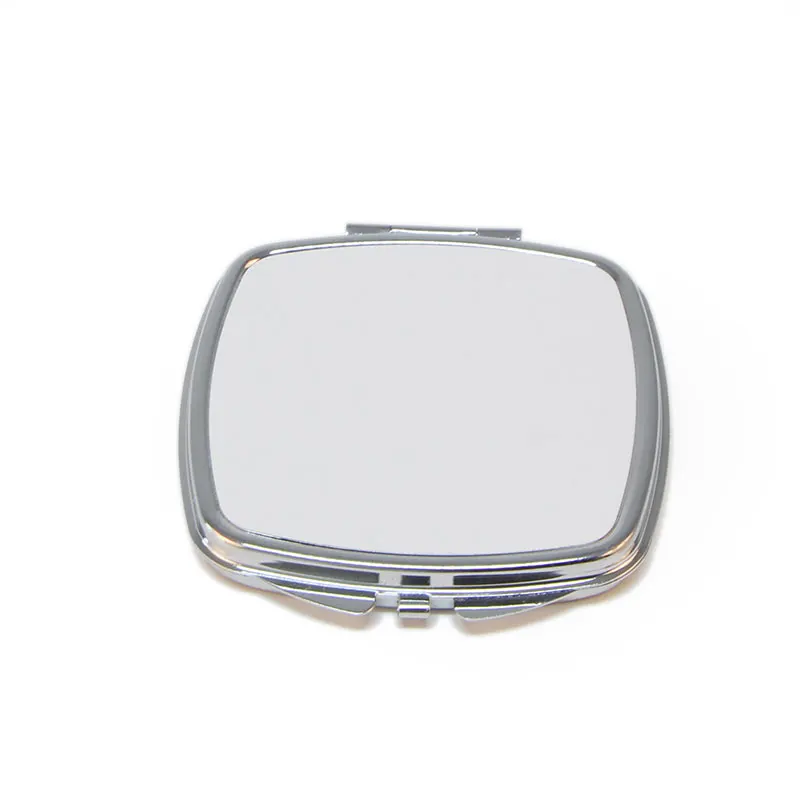 DIY подарок Маленькая полоска заказ компактное зеркало серебро портативное зеркало для макияжа с тарелка для сублимации 5 шт./лот