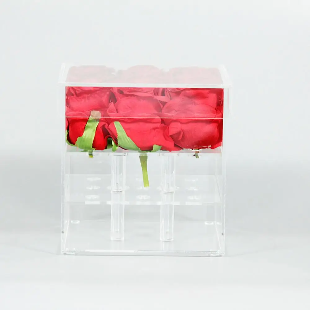 Clear-acrylic-luxury-square-9-preserved-roses