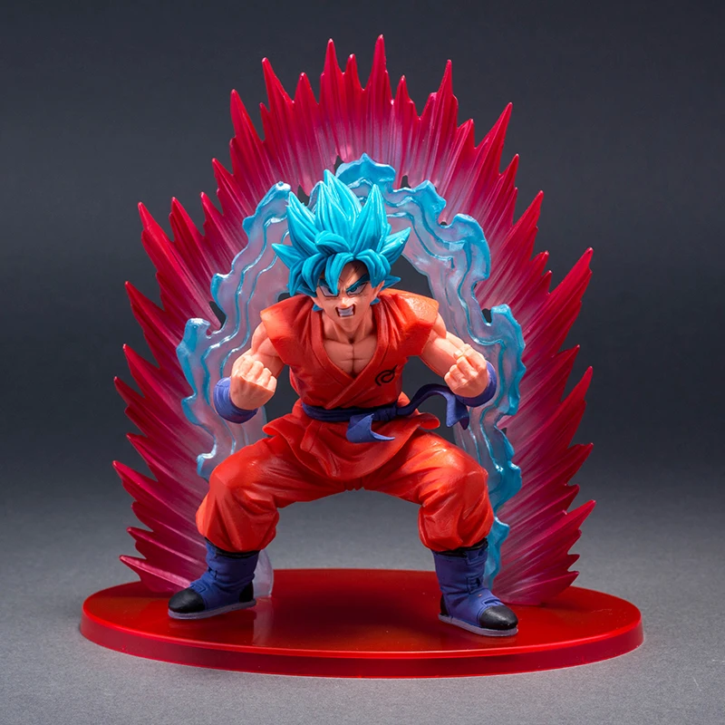 Cho Shin Gi Den Супер Saiyan God Son Goku ПВХ Kakarotto фигурка аниме Dragon Ball Z Коллекционная модель