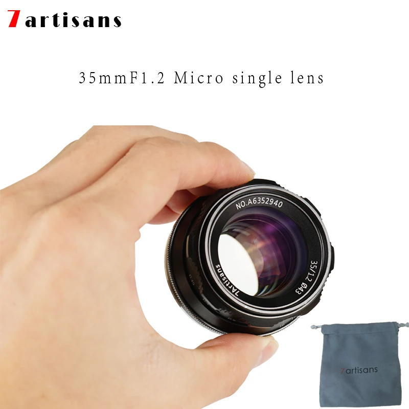 

7artisans 35mm F1.2 APS-C Manual Fixed Lens For E Mount Canon EOS-M Mount Fuji FX Mount Hot Sale Free Shipping