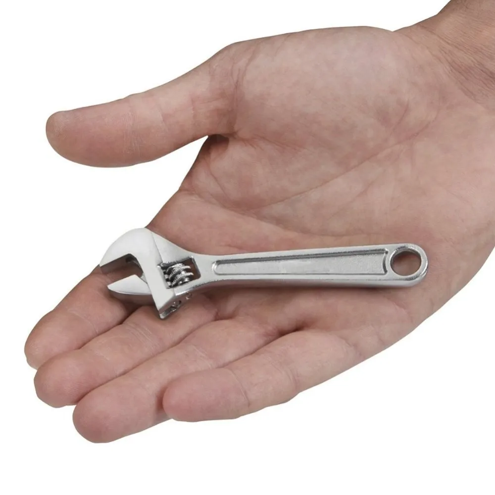 

4" 100mm Adjustable Mini Miniature Steel Spanner Wrench Model Making Spanner Small Torque Wrench