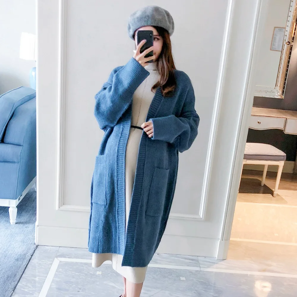 Pregnant women fall and winter coat long section 2018 new fashion loose maternity Korean pregnant knit cardigan цена Pregnant women fall and winter coat long section 2018 new fashion loose maternity Korean pregnant knit cardigan цены онлайн