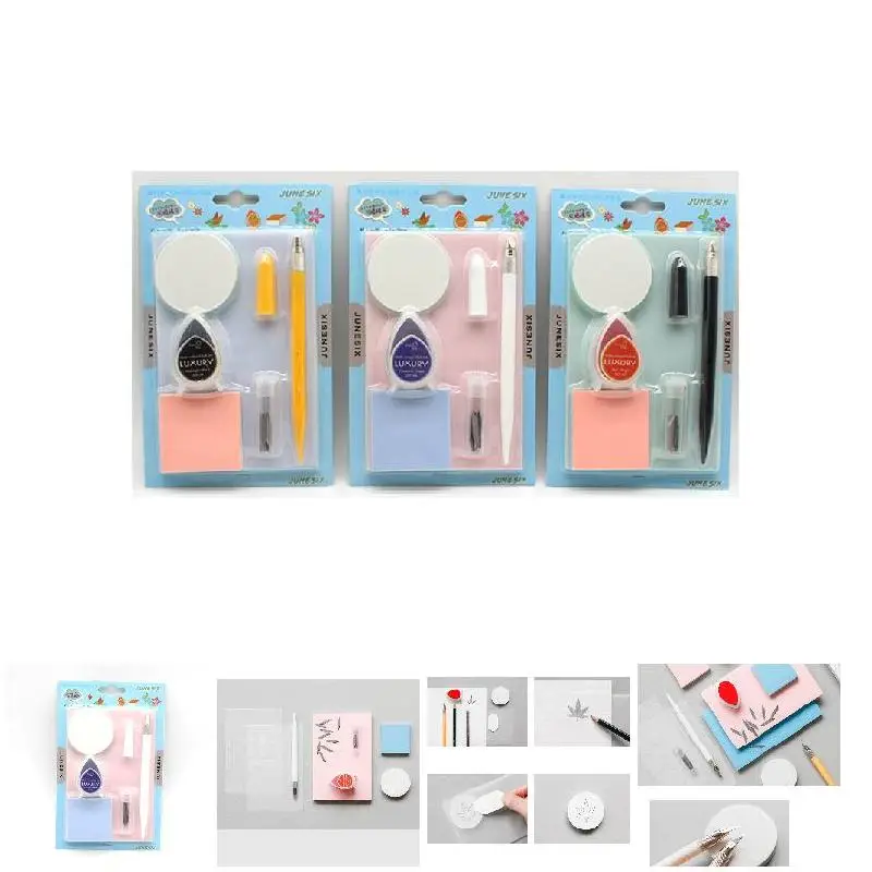 

Rubber Carving Handcraft Set Sculpture Stamp DIY Tool Kit for Rubber Stamp Enthusiasts DC112