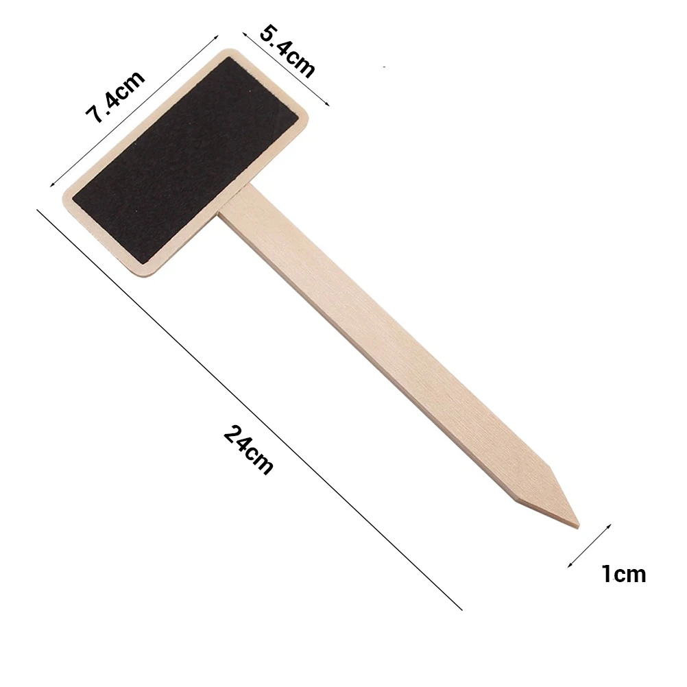 10 шт. сад Этикетки мини деревянной доске Классная доска растений метки садовые украшения в виде буквы т Теги Маркеры кассеты для рассады Mark инструменты