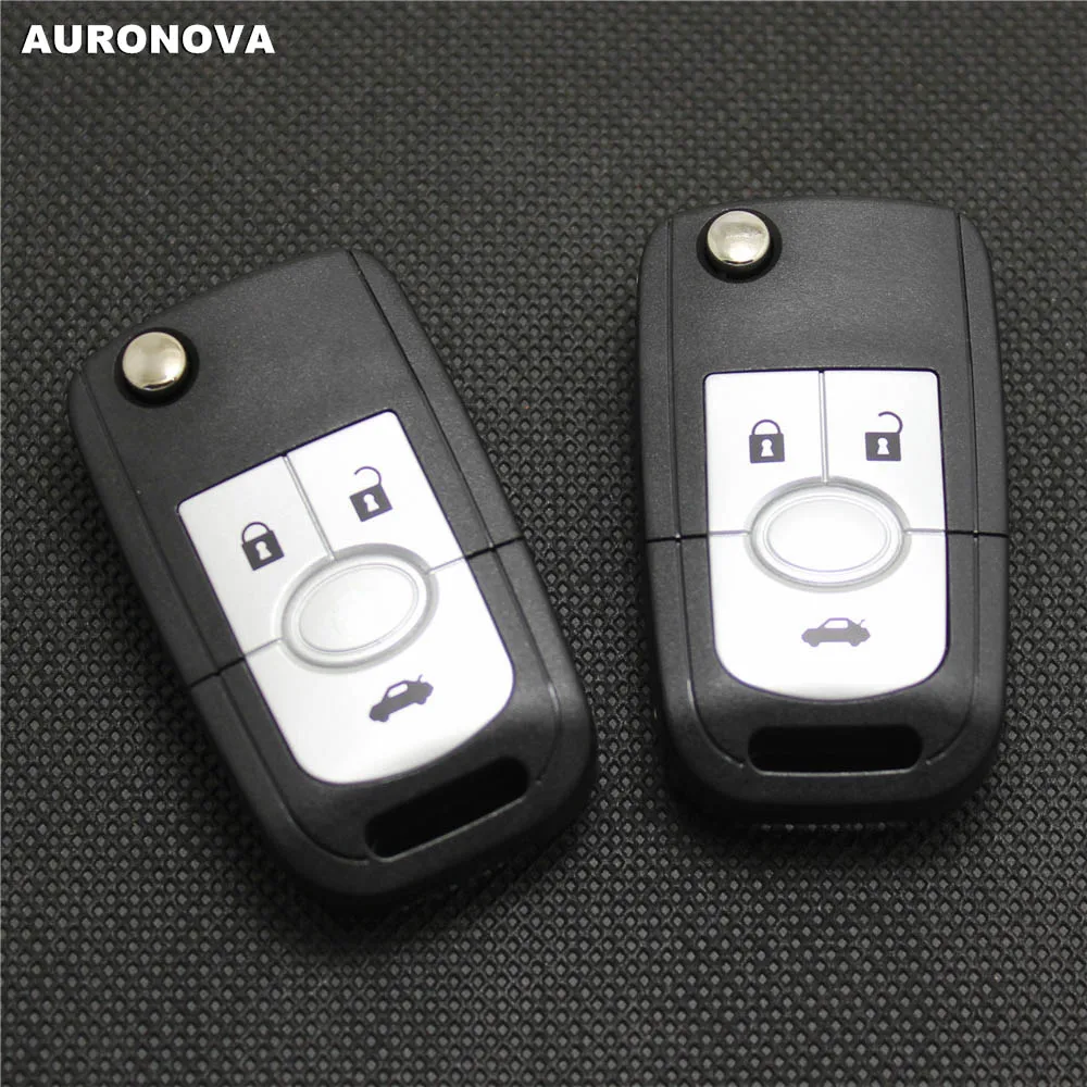 AURONOVA для Buick Excelle 2005-2008 ключ автомобиля 3 кнопки дистанционного ключа оболочки чехол с Uncut Blade
