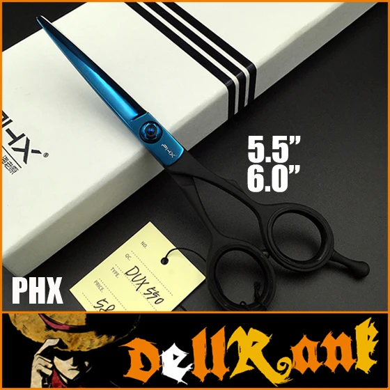 

Made In Japan "PHX" 5.5" 6" Professional Barber Salon Hairdressing Tool Hair Scissors 440C High Quality Hair Cutting Shears P-2