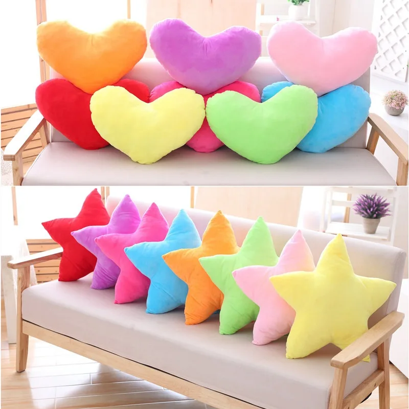 LEMOR Newest Star Pillows PP Cotton Back Cushion Candy Color Cute Love