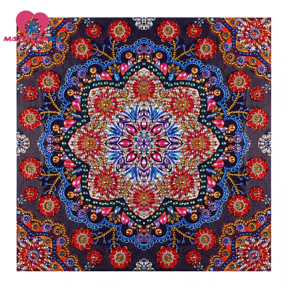 

special shaped diamond painting Mandala diamond embroidery sale diamond mosaic picture by rhinestones part of round drills 30x30