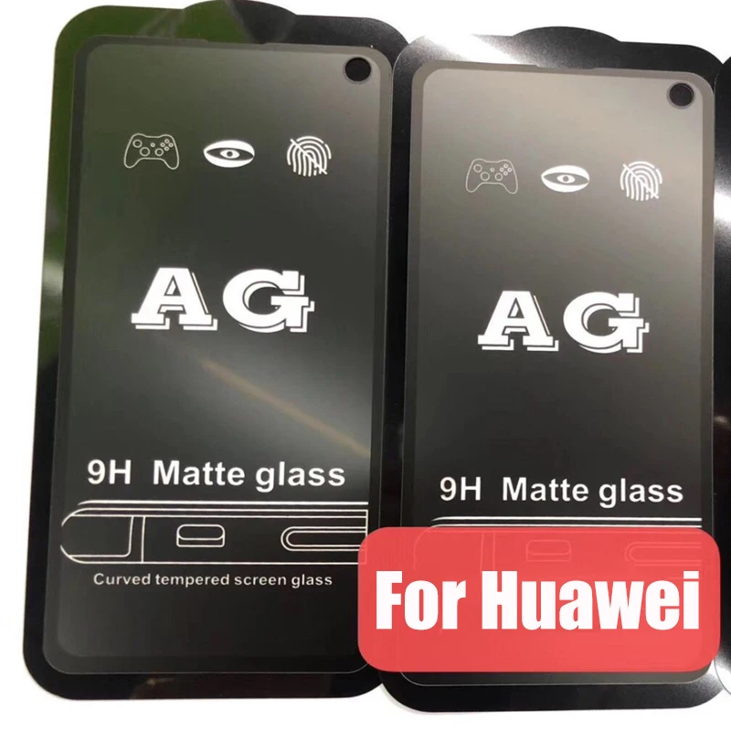100pcs AG Matte Tempered Glass Screen Protector For Huawei P30 Lite P20 Mate 20 X 10 Pro Nova 4 Anti-Scratch Premium Guard Film
