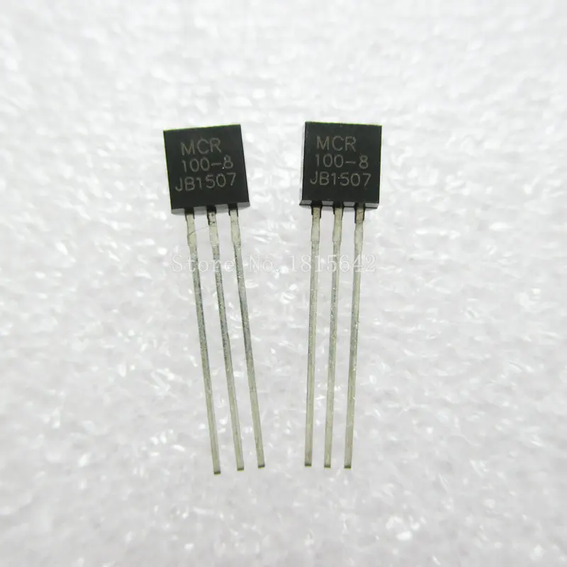 50PCS/LOT MCR100 8 100 8 MCR100 TO 92 SCRs 600V 800mA New-in Integrated ...