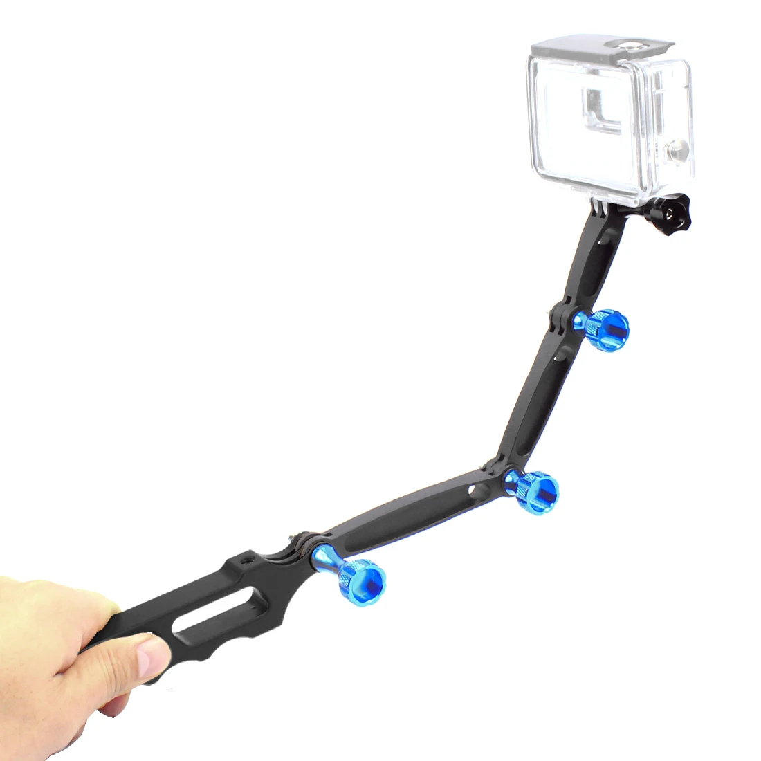 Aluminum Selfie Stick Extension Arm /Screw Tripod Mount Holder Tactical