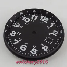 33 мм черный без логотипа часы циферблат для eta 2824 2836 движения