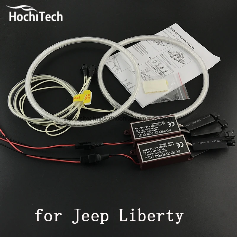 HochiTech отличный CCFL ангельские глазки комплект Ультра яркое освещение фары для Jeep