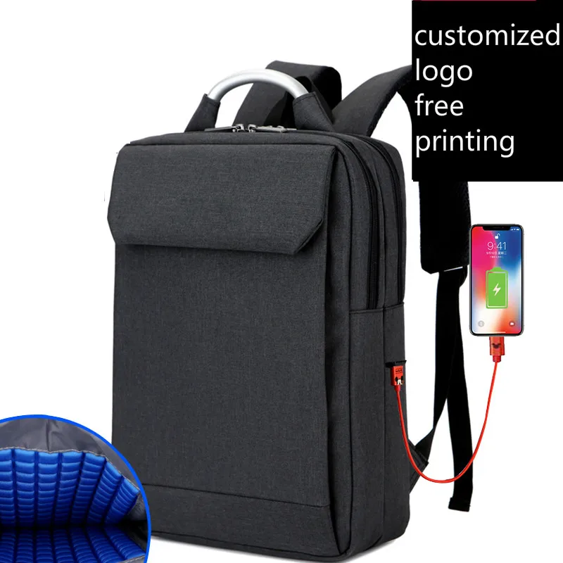 

Backpack Men's Multifunction Notebook Custom LOGO picture laptop bag Waterproof Business Backpack Female School Bag backpack