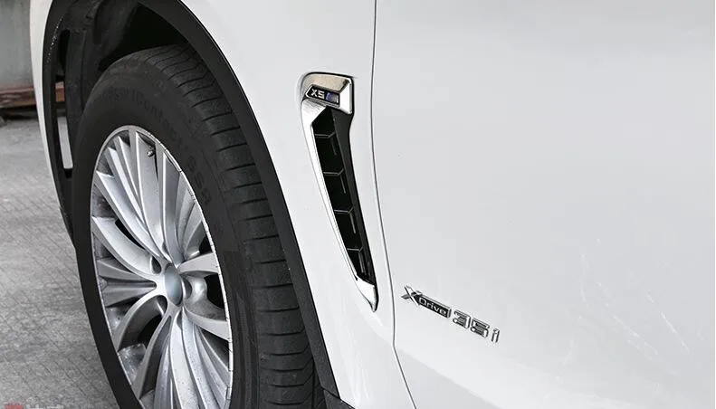 2 шт. для BMW X5 F15 автомобильный боковой воздушный поток крыло крышка отделка Наклейка украшения авто аксессуары автомобиль-Стайлинг человек