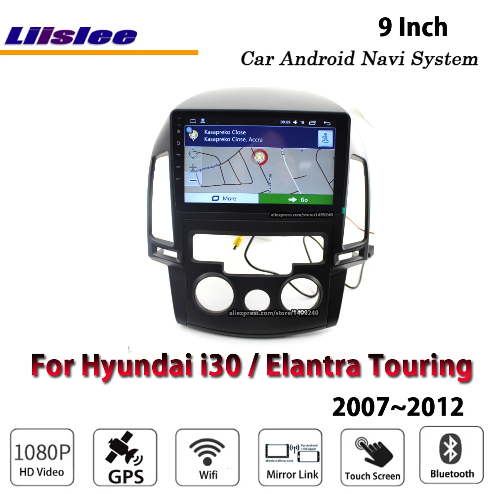 Liislee автомобильный Android для hyundai i30/Elantra Touring 2007~ 2011 стерео радио Carplay gps навигационная карта навигационная система Мультимедиа