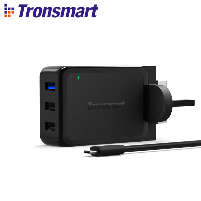 Tronsmart WC3PC Quick Charge 2 0 42W 3 Ports Wall Charger EU US UK QC 2