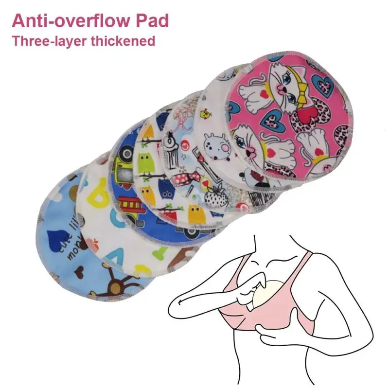 

4 PCS Washable Bamboo Breast Feeding Pad Reusable Breathable Baby Breastfeeding Pads Maternity Nursing Pads B35