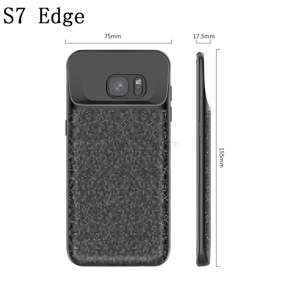Чехол для зарядки аккумулятора S7 для samsung Galaxy S7 Edge, чехол для зарядного устройства, Силиконовый противоударный чехол для резервного питания