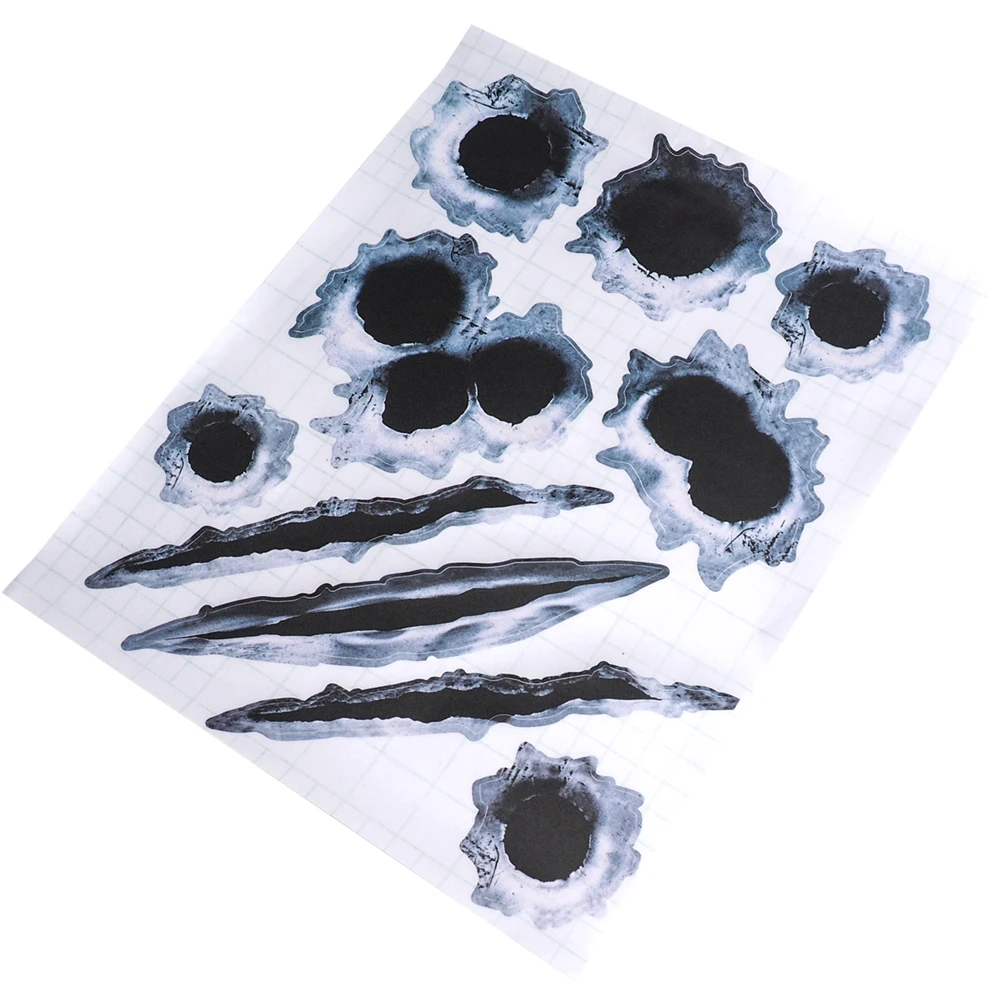 Creative Car Stickers 3D Bullet Hole Funny Decal Car Cover Auto