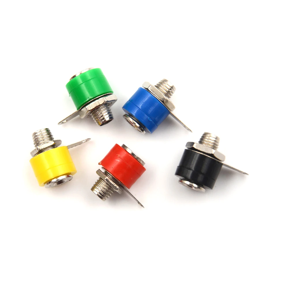 10X Banana Plug Banana Jack Socket 4mm Copper Dia 4 Banana Panel Terminal Audio Accessories Suitable for 4mm Banana Plug