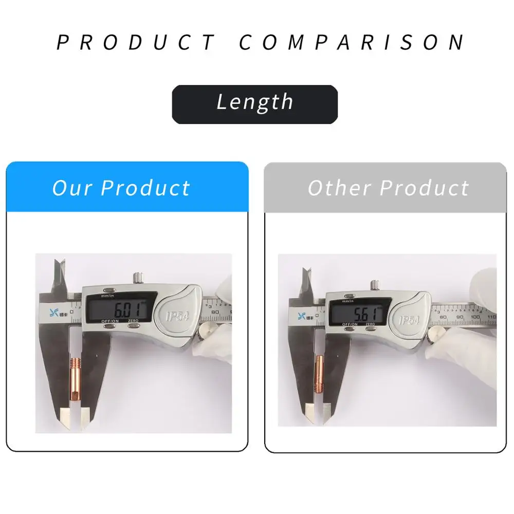 10 шт. MB 15AK контактные наконечники расходные материалы M6* 25 мм 0,8 1,0 1,2 мм держатель фонарь пистолет сопло MIG/MAG Co2/газ аксессуары инструмент для пайки