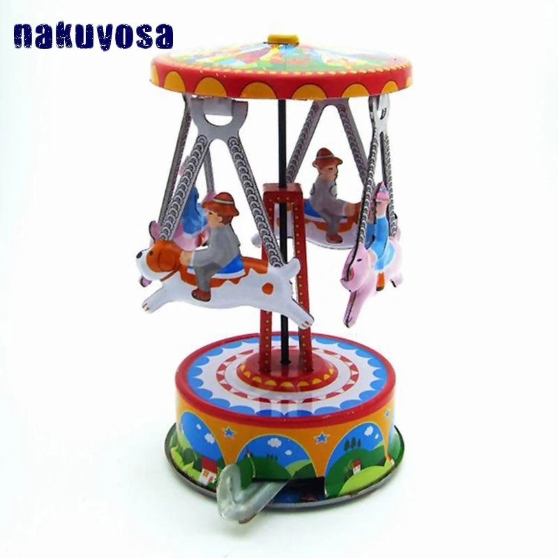 

Reminiscence Metal Wind Up Toy Giddy-go-round Tin Toys Childhood Memories Clockwork Toys For Adult Surprise Birthday Present