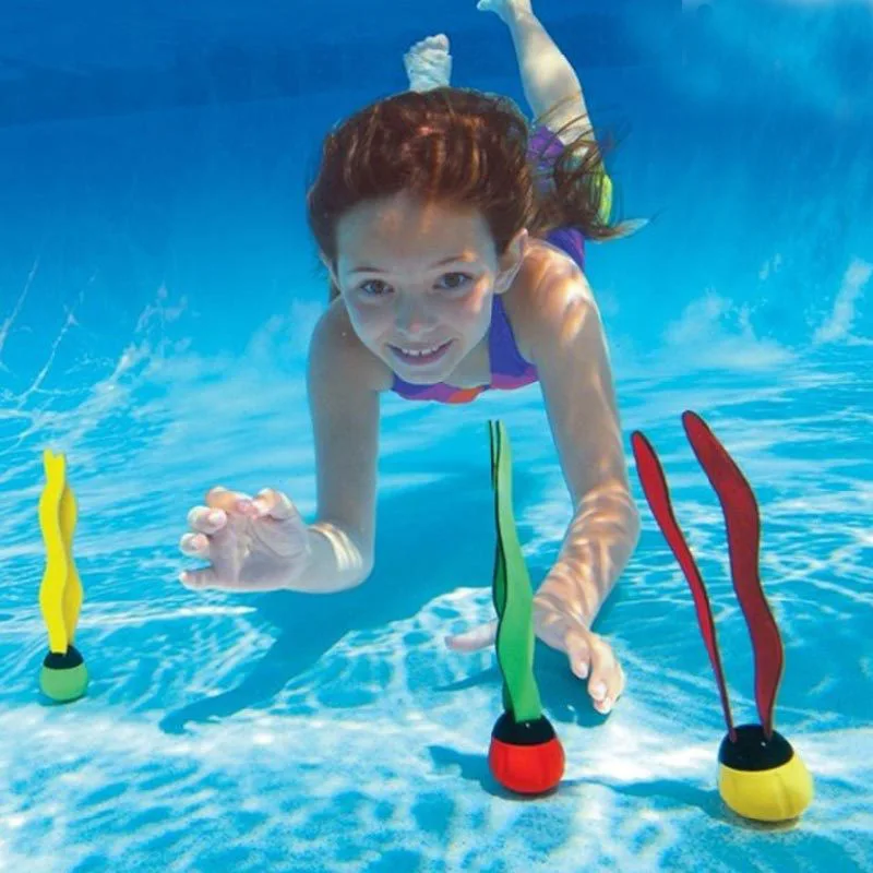 Pool Accessories Baby Bath Accessories Kids Swimmer Swimming Pool Accessories Water Toy Underwater Toys Diving Stick Seaweed Sea