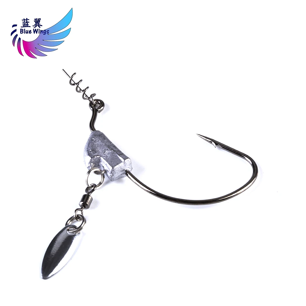 

5pcs Exposed Lead Jig Head Barbed Lead Hook 5g7g9g11g15g Offset Fishing Hook Fish Hooks Fit for Texas Rigs Fishing Tackle