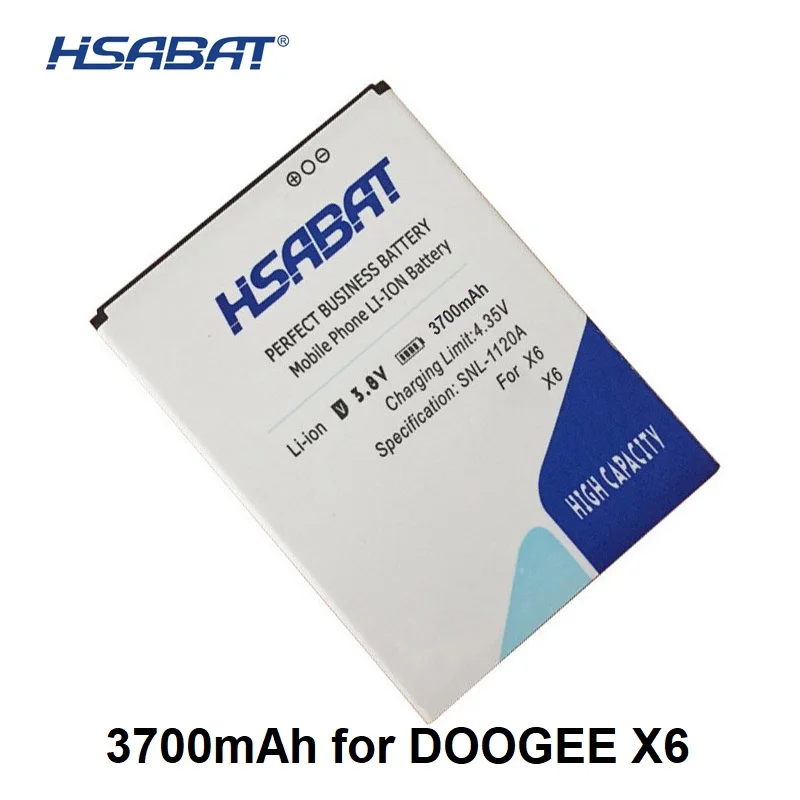 HSABAT New 3700mAh Mobile Phone Battery for Doogee X6 for Doogee x6 pro