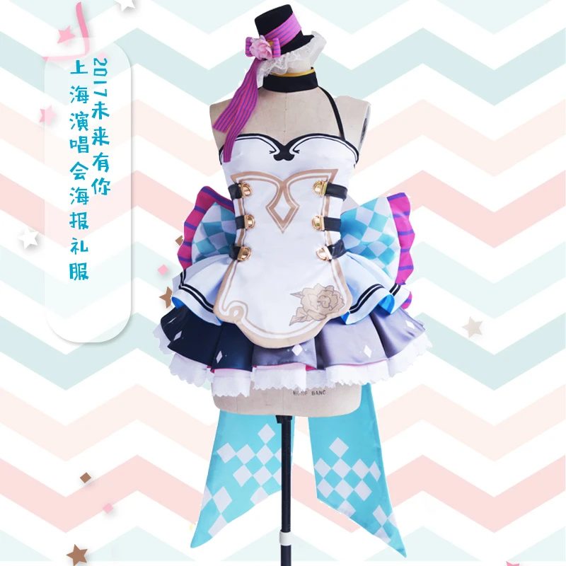 Горячее предложение! Распродажа! VOCALOID V Girl With You шанхай концертный плакат хацунэ мику женский костюм для косплея платье анимэ косплей костюмы для танцев