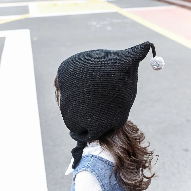 Doitbest/От 2 до 7 лет Детские шапочки для мальчиков и девочек, шапка с изображением демона, зимняя детская вязаная шапка, вязаная шапка эльфа для девочек