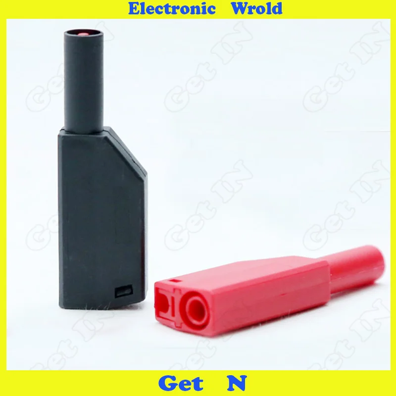 

10pcs 4mm Banana Plug Pure Copper High Pressure Can Be Continued To Insert Nylon Gun Type Connector Jack 15A~2KV H-2011