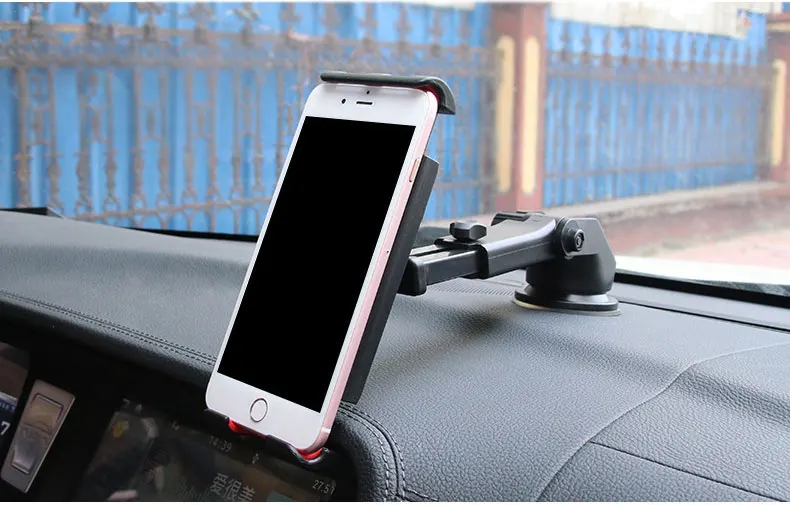 Присоски стиль планшетный стоять автомобильный держатель с 12 см~ 20,5 см клипы 360 градусов поворота для мобильного телефона/ планшетных ПК с помощью на автомобиль