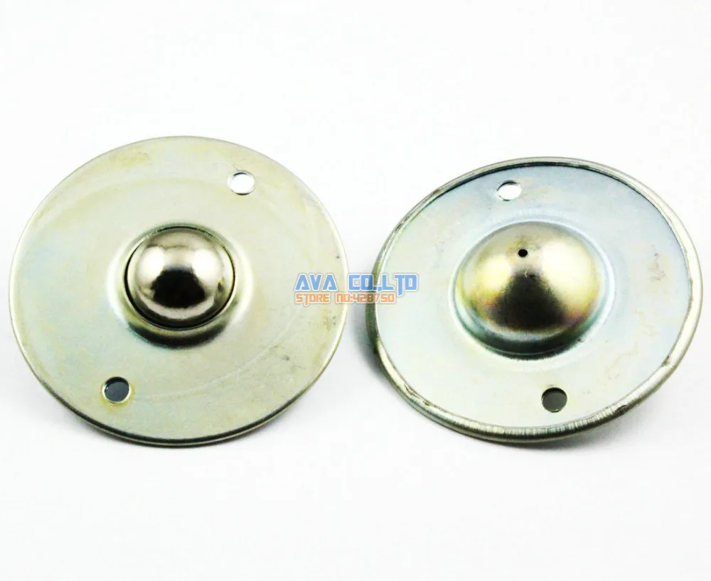2 Pieces Flange Mount 1/" Ball Transfer Bearing Unit Conveyor Roller Wheel