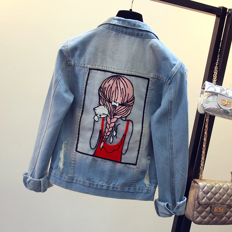 amazing  Denim Jacket Women New Autumn Women's Jean Jackets Korean Short Casual Denim Jacket 20109 Women Coa