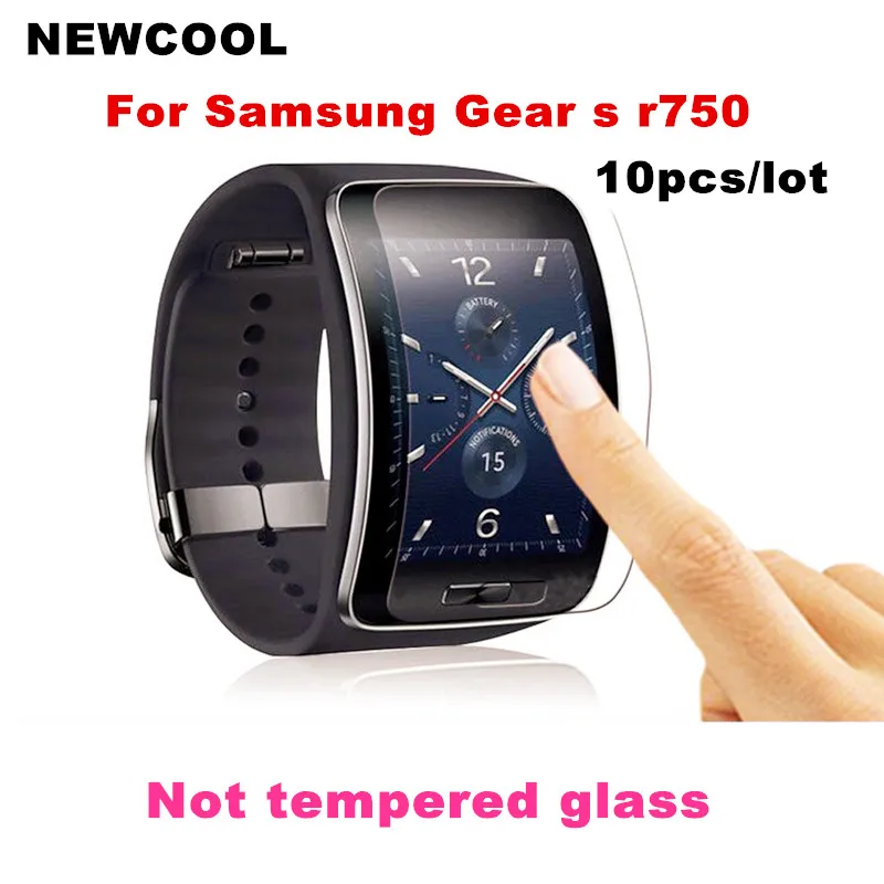 

(Not tempered glass ) 10pcs/lot High Clear Screen protector for samsung Gear s r750 high clear screen protective film cover