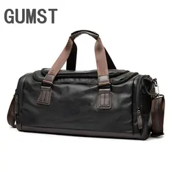 GUMST Модные мужские дорожные сумки бренд багаж непромокаемый Чемодан вещевой мешок большой емкости сумки повседневные кожаные сумки