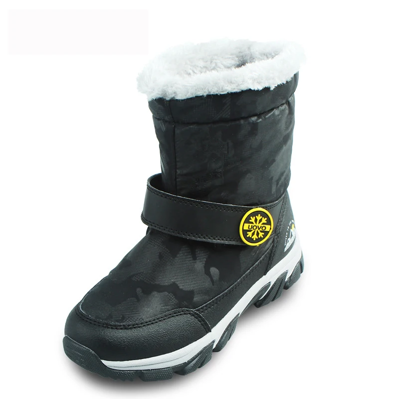 

Winter Boots Children's Shoes 2018 Snow Boots Girls Shoes Boys' Boots Unisex Kids Shoes Leather Mid-calf Soft Platform Rubber