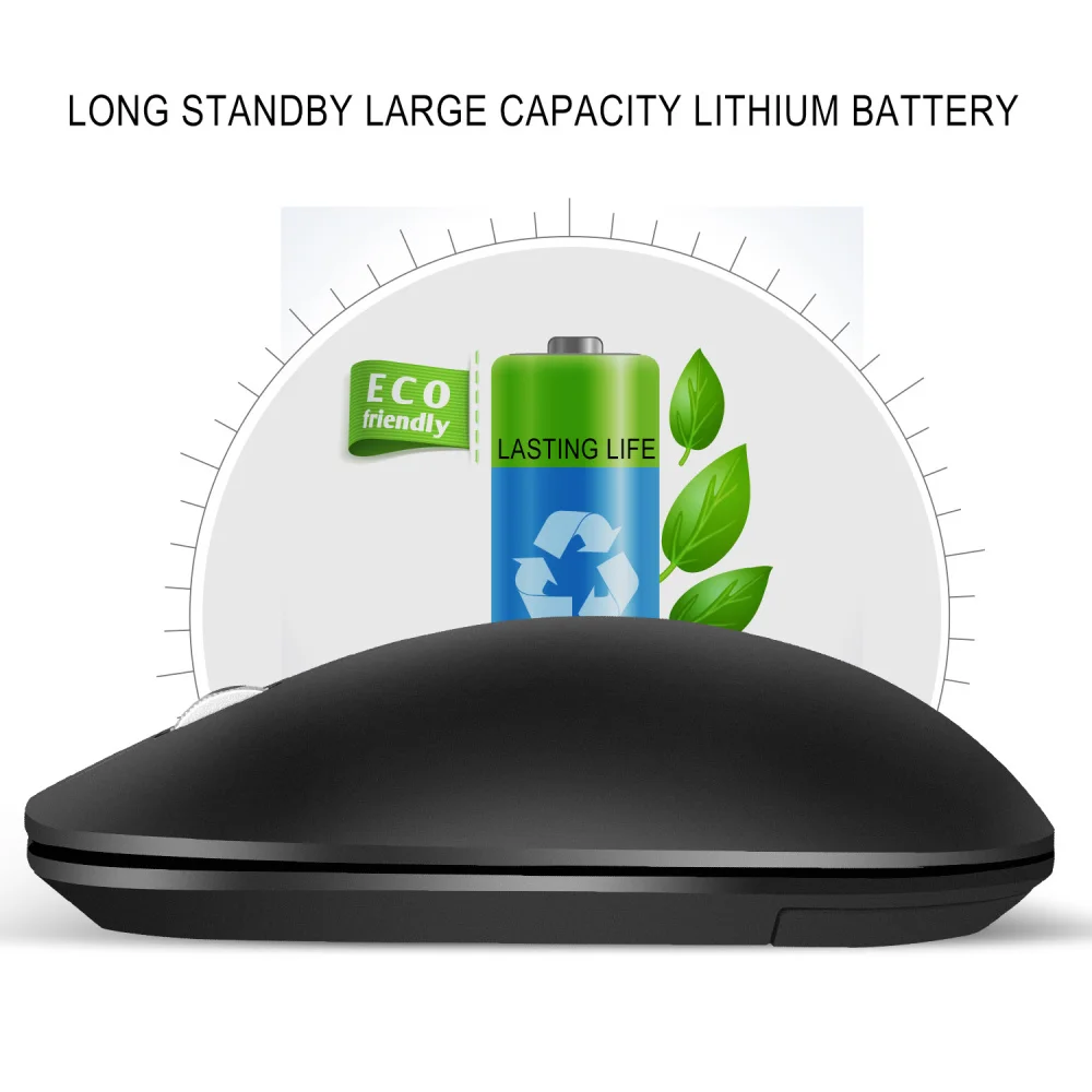 ZERODATE 2.4G Wireless Mouse 3 Keys Ergonomic 1600DPI Gaming Mouse USB Optical Mice for PC Laptop Computer For Office Home