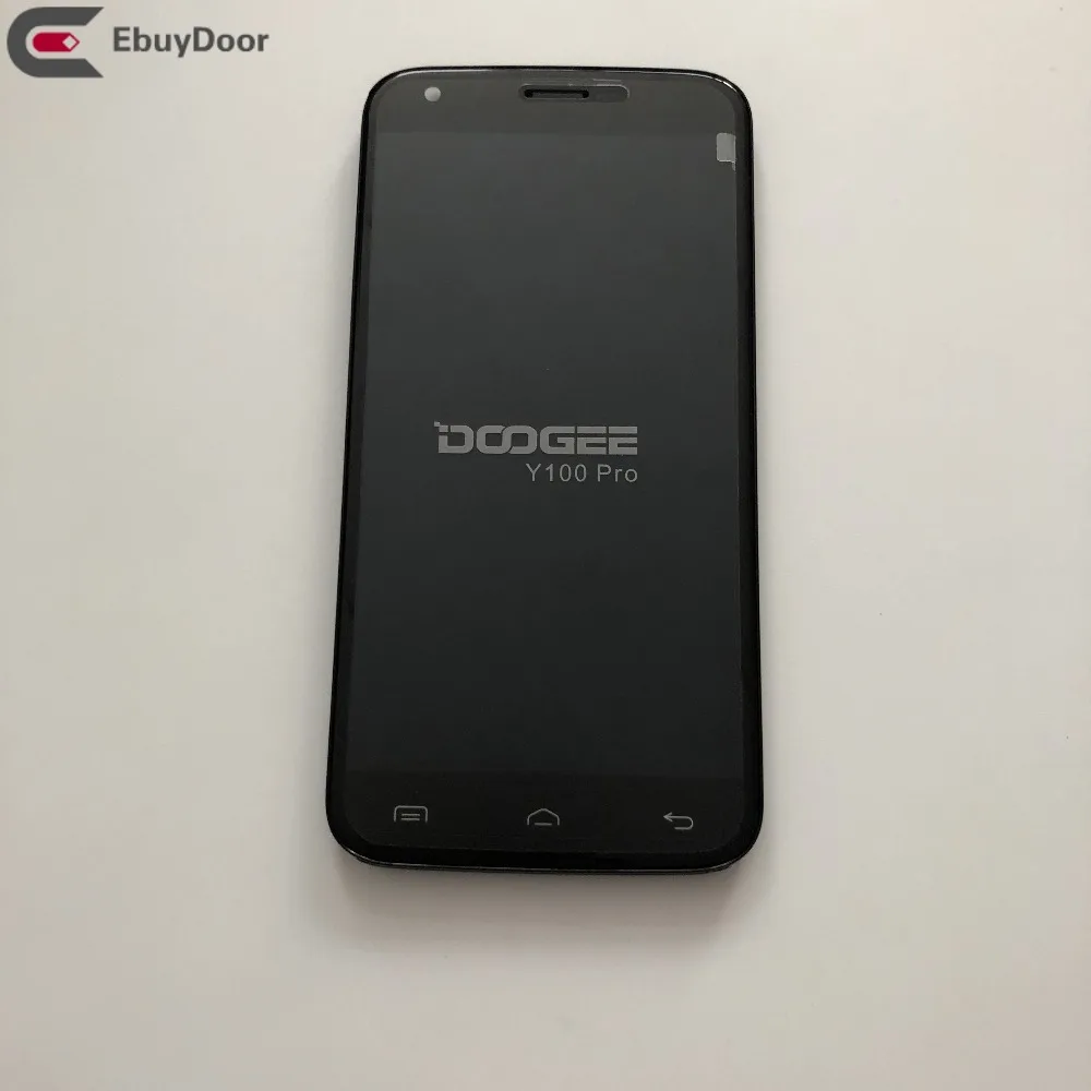 

Used LCD Display Screen + Touch Screen + Frame For Doogee Y100 Pro MTK6735 5 inch 1280x720 Quad Core Free Shipping