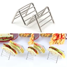 Волна Форма Проволока из нержавеющей стали 1 2 3 Taco shell держатель стойки Кухня инструмент Нержавеющая сталь пицца стойку Taco Holde